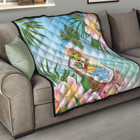 Puerto Rico Pava Coqui Quilt Spirit Frog Tropical Beach Vibes - Wonder Print Shop