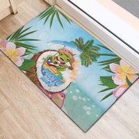 Puerto Rico Pava Coqui Rubber Doormat Spirit Frog Tropical Beach Vibes - Wonder Print Shop
