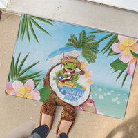 Puerto Rico Pava Coqui Rubber Doormat Spirit Frog Tropical Beach Vibes - Wonder Print Shop
