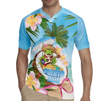 Puerto Rico Pava Coqui Rugby Jersey Spirit Frog Tropical Beach Vibes - Wonder Print Shop