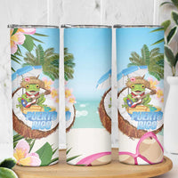 Puerto Rico Pava Coqui Skinny Tumbler Spirit Frog Tropical Beach Vibes - Wonder Print Shop