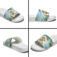 Puerto Rico Pava Coqui Slide Sandals Spirit Frog Tropical Beach Vibes - Wonder Print Shop