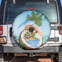 Puerto Rico Pava Coqui Spare Tire Cover Spirit Frog Tropical Beach Vibes - Wonder Print Shop