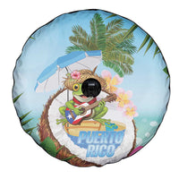 Puerto Rico Pava Coqui Spare Tire Cover Spirit Frog Tropical Beach Vibes - Wonder Print Shop