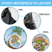Puerto Rico Pava Coqui Spare Tire Cover Spirit Frog Tropical Beach Vibes - Wonder Print Shop