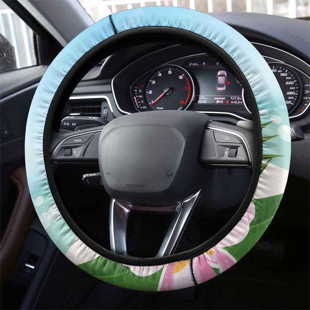 Puerto Rico Pava Coqui Steering Wheel Cover Spirit Frog Tropical Beach Vibes - Wonder Print Shop