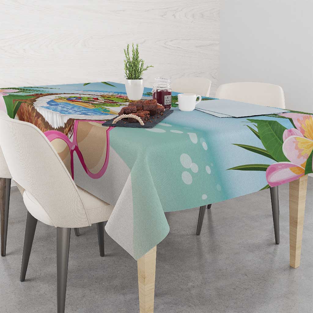Puerto Rico Pava Coqui Tablecloth Spirit Frog Tropical Beach Vibes - Wonder Print Shop