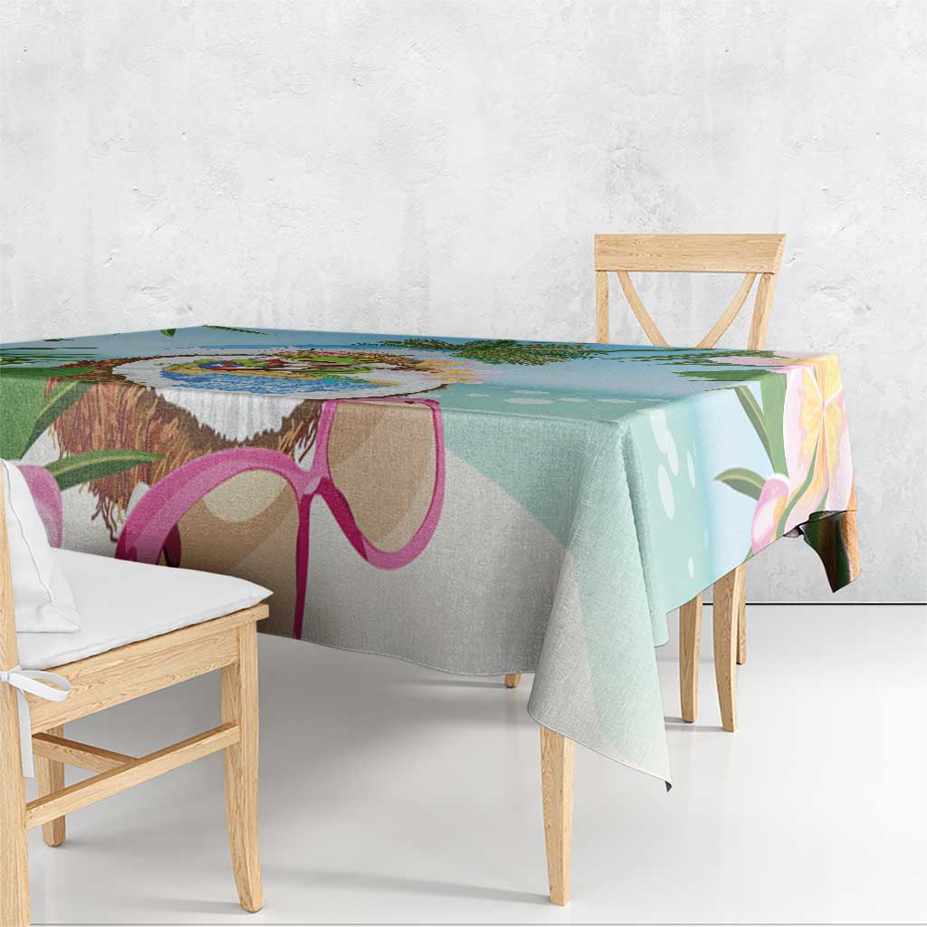 Puerto Rico Pava Coqui Tablecloth Spirit Frog Tropical Beach Vibes - Wonder Print Shop