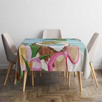 Puerto Rico Pava Coqui Tablecloth Spirit Frog Tropical Beach Vibes - Wonder Print Shop
