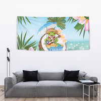 Puerto Rico Pava Coqui Tapestry Spirit Frog Tropical Beach Vibes - Wonder Print Shop