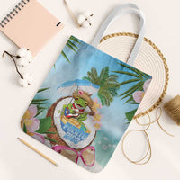 Puerto Rico Pava Coqui Tote Bag Spirit Frog Tropical Beach Vibes - Wonder Print Shop