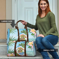 Puerto Rico Pava Coqui Travel Bag Spirit Frog Tropical Beach Vibes - Wonder Print Shop