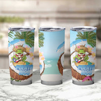 Puerto Rico Pava Coqui Tumbler Cup Spirit Frog Tropical Beach Vibes - Wonder Print Shop