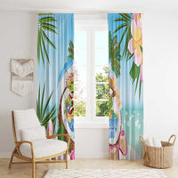 Puerto Rico Pava Coqui Window Curtain Spirit Frog Tropical Beach Vibes - Wonder Print Shop
