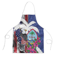 United States Guam Apron USA Eagle Guahan Seal Bougainvillea - Wonder Print Shop