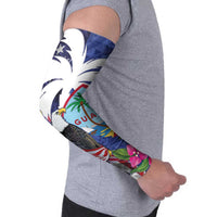 United States Guam Arm Sleeves USA Eagle Guahan Seal Bougainvillea - Wonder Print Shop