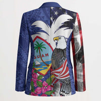 United States Guam Blazer USA Eagle Guahan Seal Bougainvillea - Wonder Print Shop