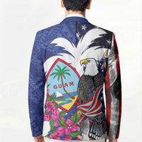United States Guam Blazer USA Eagle Guahan Seal Bougainvillea - Wonder Print Shop