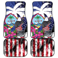 United States Guam Car Mats USA Eagle Guahan Seal Bougainvillea - Wonder Print Shop