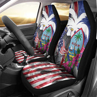 United States Guam Car Seat Cover USA Eagle Guahan Seal Bougainvillea - Wonder Print Shop