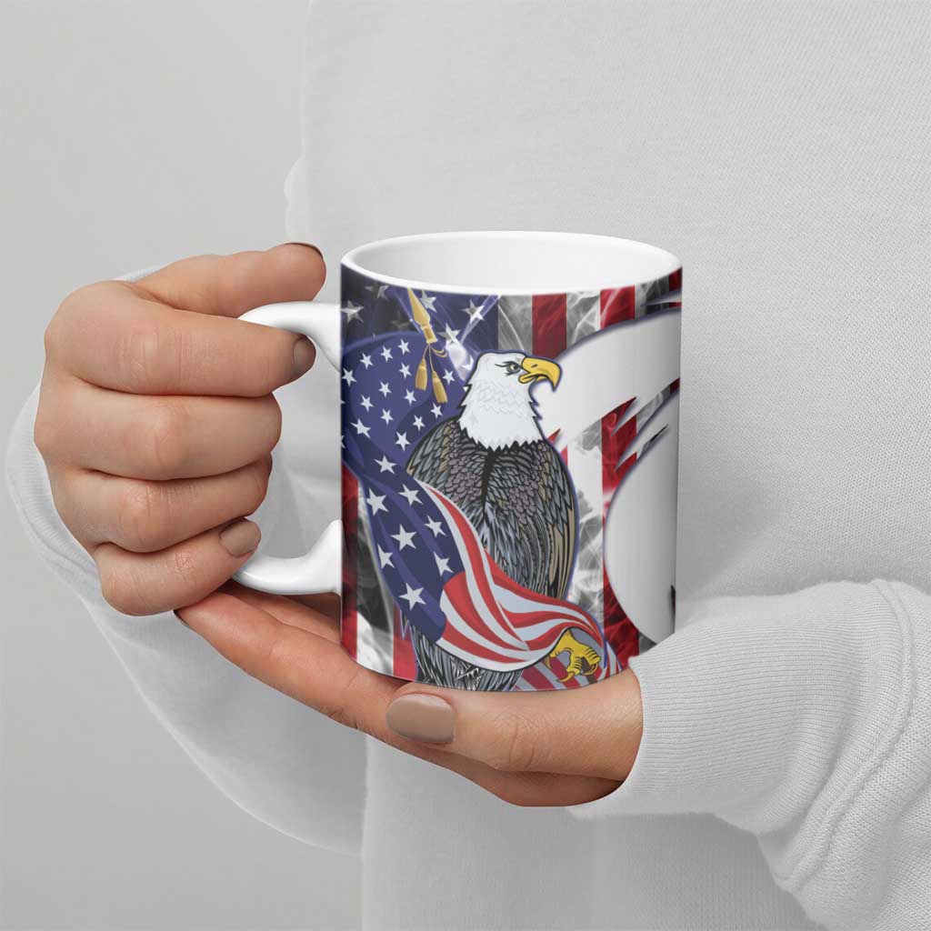 United States Guam Ceramic Mug USA Eagle Guahan Seal Bougainvillea - Wonder Print Shop