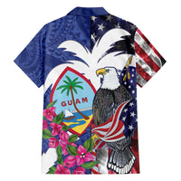 United States Guam Family Matching Summer Maxi Dress and Hawaiian Shirt USA Eagle Guahan Seal Bougainvillea - Wonder Print Shop