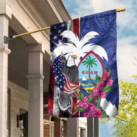 United States Guam Garden Flag USA Eagle Guahan Seal Bougainvillea - Wonder Print Shop