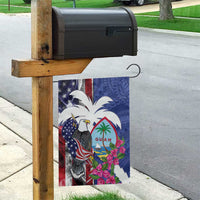 United States Guam Garden Flag USA Eagle Guahan Seal Bougainvillea - Wonder Print Shop