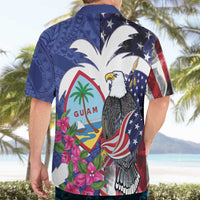 United States Guam Hawaiian Shirt USA Eagle Guahan Seal Bougainvillea - Wonder Print Shop