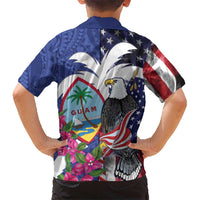 United States Guam Hawaiian Shirt USA Eagle Guahan Seal Bougainvillea - Wonder Print Shop