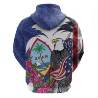 United States Guam Hoodie USA Eagle Guahan Seal Bougainvillea - Wonder Print Shop