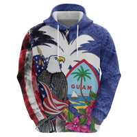 United States Guam Hoodie USA Eagle Guahan Seal Bougainvillea - Wonder Print Shop