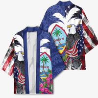 United States Guam Kimono USA Eagle Guahan Seal Bougainvillea - Wonder Print Shop