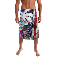 United States Guam Lavalava USA Eagle Guahan Seal Bougainvillea - Wonder Print Shop