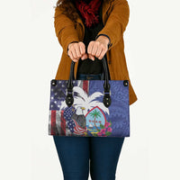 United States Guam Leather Bag USA Eagle Guahan Seal Bougainvillea - Wonder Print Shop