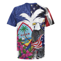 United States Guam Rugby Jersey USA Eagle Guahan Seal Bougainvillea - Wonder Print Shop