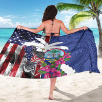 United States Guam Sarong USA Eagle Guahan Seal Bougainvillea - Wonder Print Shop
