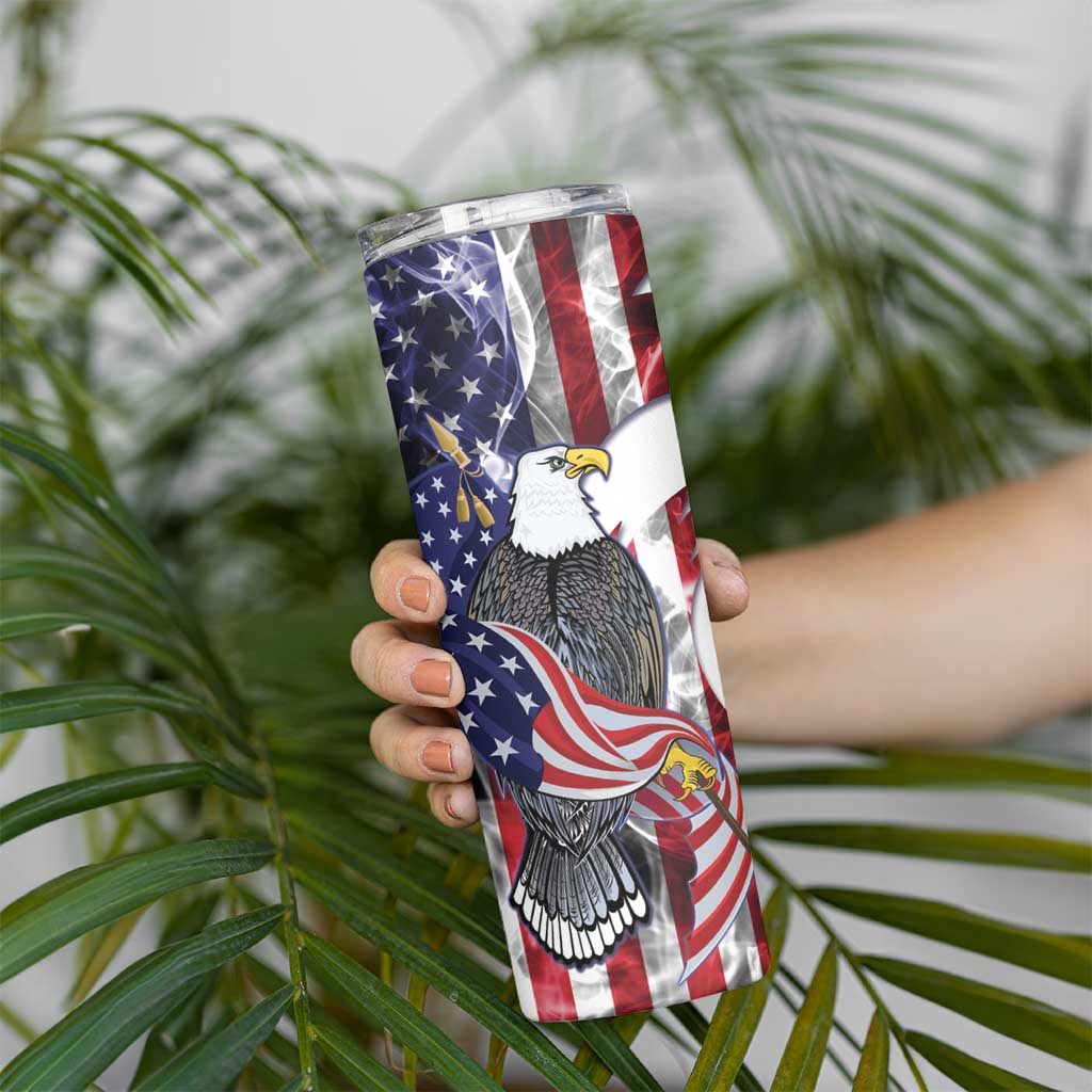 United States Guam Skinny Tumbler USA Eagle Guahan Seal Bougainvillea - Wonder Print Shop