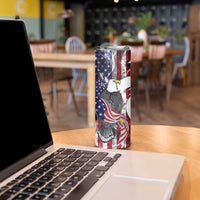 United States Guam Skinny Tumbler USA Eagle Guahan Seal Bougainvillea - Wonder Print Shop