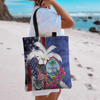 United States Guam Tote Bag USA Eagle Guahan Seal Bougainvillea - Wonder Print Shop