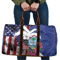 United States Guam Travel Bag USA Eagle Guahan Seal Bougainvillea - Wonder Print Shop
