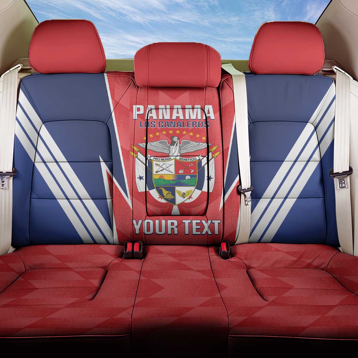 Custom Panama Football Back Car Seat Cover 2025 Vamos Los Canaleros