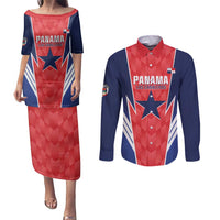 Custom Panama Football Couples Matching Puletasi and Long Sleeve Button Shirt 2025 Vamos Los Canaleros