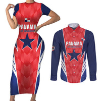 Custom Panama Football Couples Matching Short Sleeve Bodycon Dress and Long Sleeve Button Shirt 2025 Vamos Los Canaleros