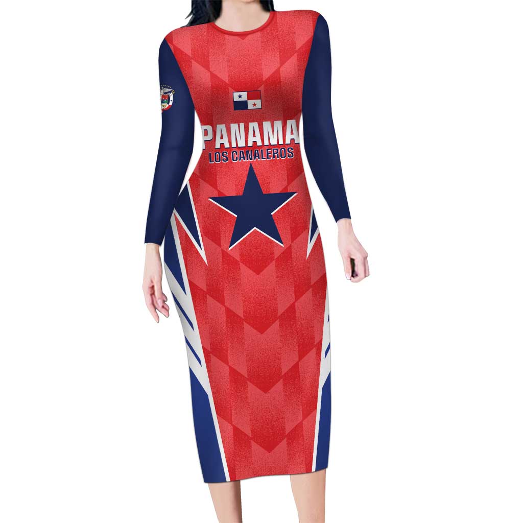 Custom Panama Football Family Matching Long Sleeve Bodycon Dress and Hawaiian Shirt 2025 Vamos Los Canaleros