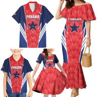 Custom Panama Football Family Matching Mermaid Dress and Hawaiian Shirt 2025 Vamos Los Canaleros