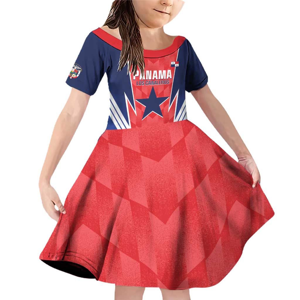 Custom Panama Football Family Matching Off Shoulder Short Dress and Hawaiian Shirt 2025 Vamos Los Canaleros