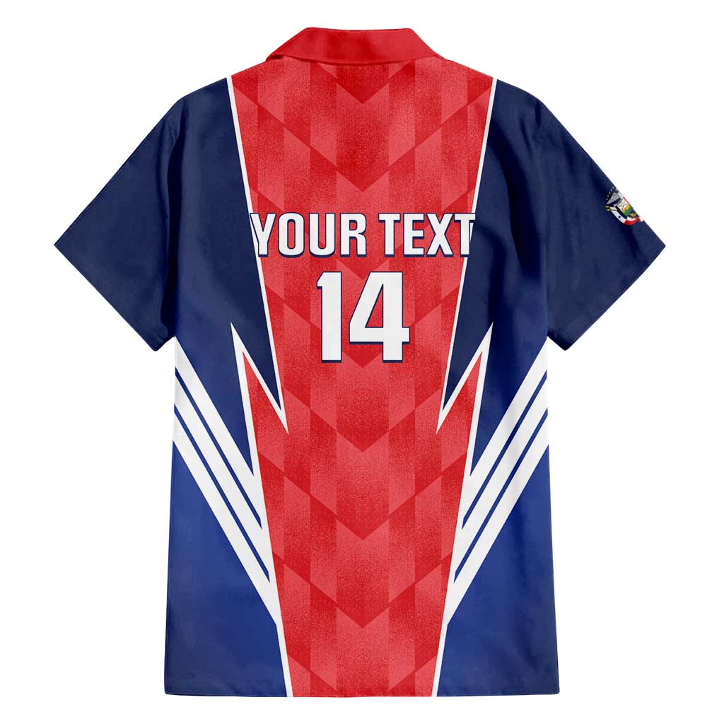 Custom Panama Football Family Matching Off Shoulder Short Dress and Hawaiian Shirt 2025 Vamos Los Canaleros