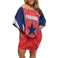 Custom Panama Football Family Matching Off Shoulder Short Dress and Hawaiian Shirt 2025 Vamos Los Canaleros