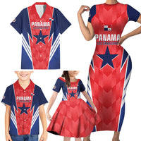 Custom Panama Football Family Matching Short Sleeve Bodycon Dress and Hawaiian Shirt 2025 Vamos Los Canaleros